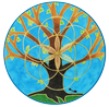 Logo de Saint-Kinède avec la petite fourmis au pied de l'arbre